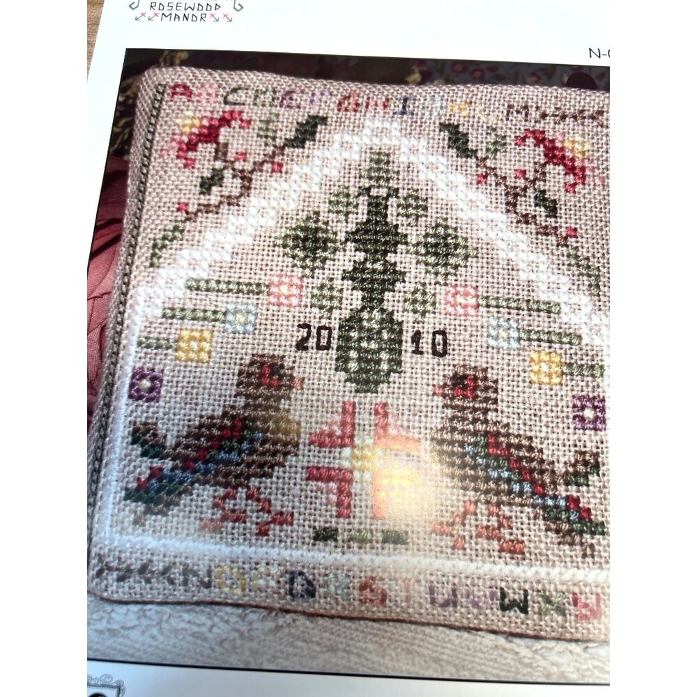 Vintage Cross Stitch Pattern My Two Ducks Needlework Craft Design by Karen Kluba